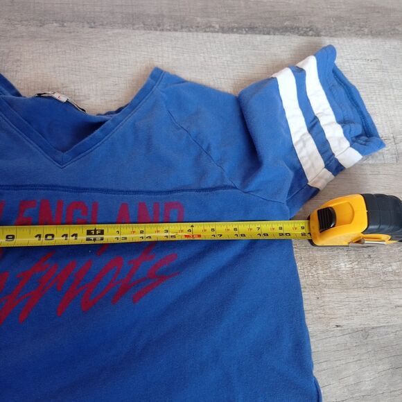 Junk Food Womens NFL New England Patriots Loose Fit V-Neck Shirt Size L - Picture 7 of 8